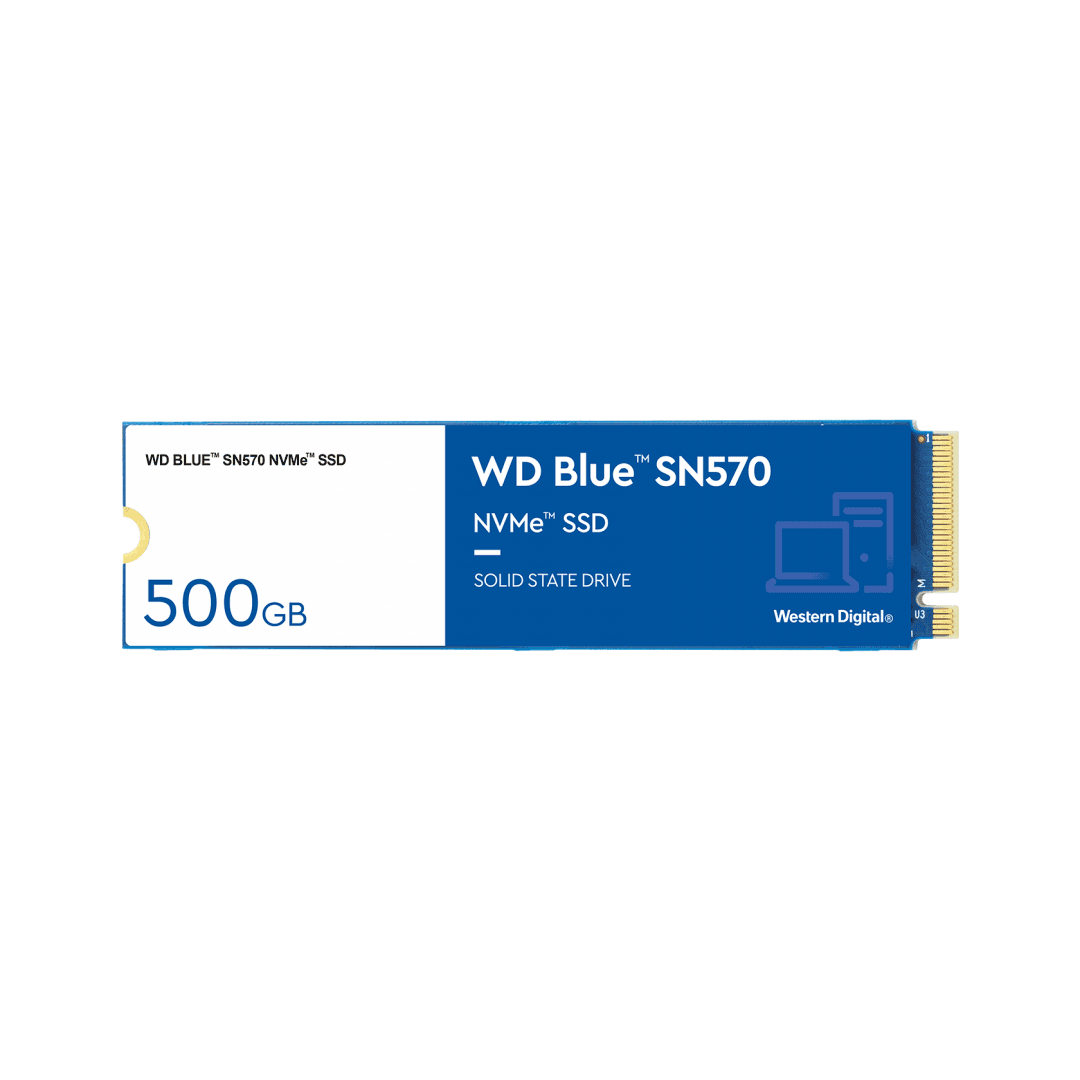 SSD WD Blue SN570, 500GB, M.2, PCIe Gen3.0 x4, R/W: 3500/2300 MB/s, "WDS500G3B0C"