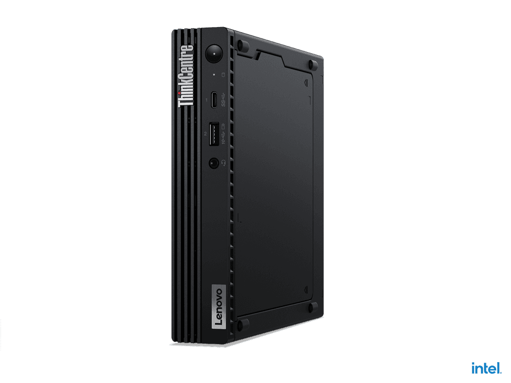 DESKTOP LENOVO, "ThinkCentre M70q" Micro Tower, CPU i5-11400T, Intel UHD Graphics 730, memorie 8 GB, SSD 512 GB, tastatura si mouse, FreeDos, "11MY003ARI" — miniatură