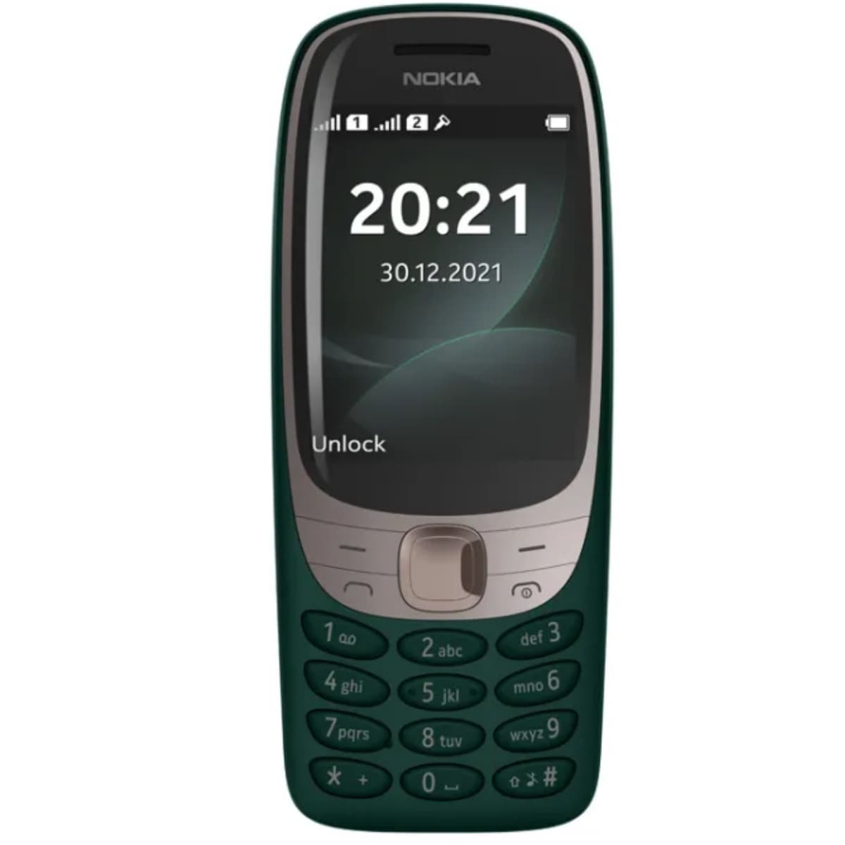 Telefon cu butoane, NOKIA, "6310" ecran 2.8 inch, dual sim, rez. camera 0.3 Mpix, memorie interna 8 MB, 2G, OEM, acumulator 1150 mAh, verde, "16POSE01A05"