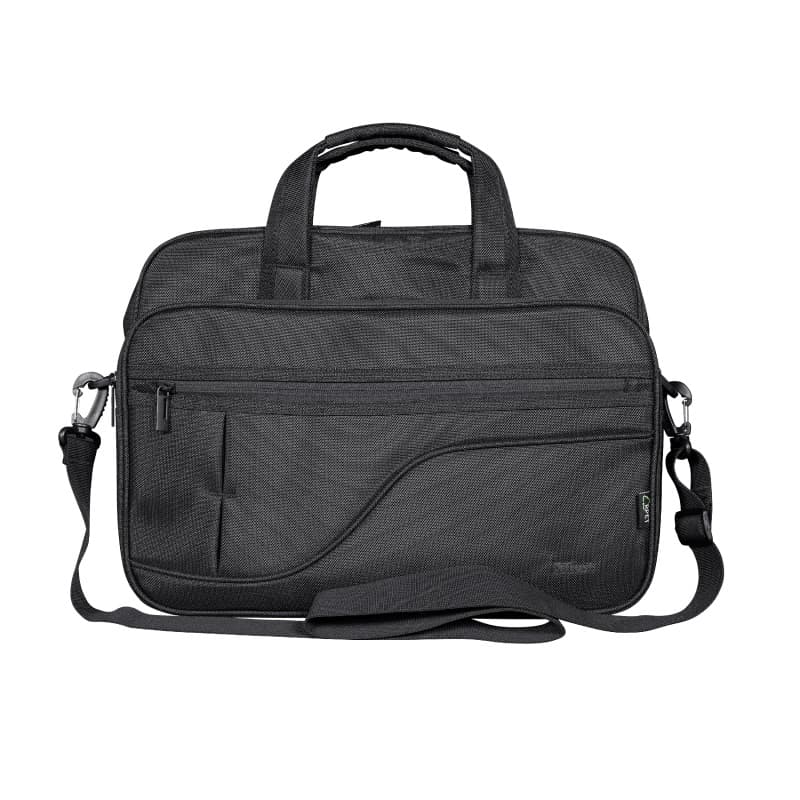 GEANTA TRUST, pt. notebook de max 17.3 inch, 1 compartiment, buzunar frontal x 2, , poliester, negru, "TR-24399" — miniatură