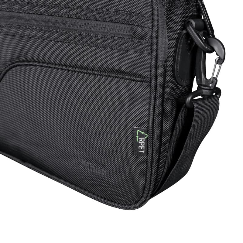 GEANTA TRUST, pt. notebook de max 17.3 inch, 1 compartiment, buzunar frontal x 2, , poliester, negru, "TR-24399" — miniatură