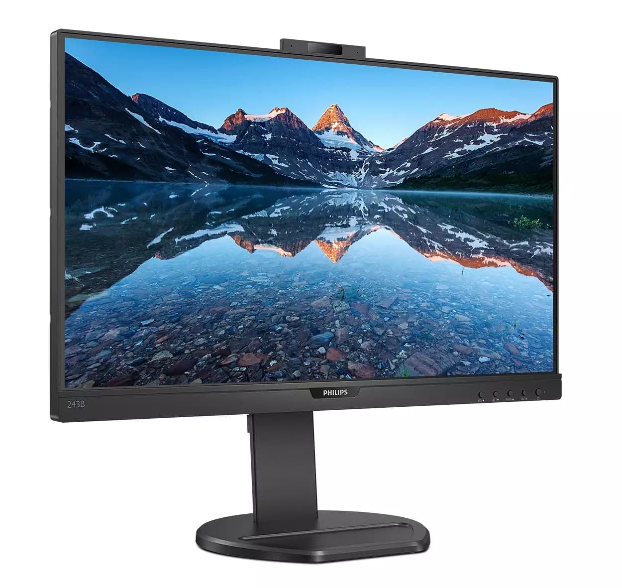 MONITOR Philips 23.8 inch, home | office, WLED, Full HD (1920 x 1080), Wide, 250 cd/mp, 4 ms, VGA | DisplayPort | HDMI, "243B9H/00" — miniatură