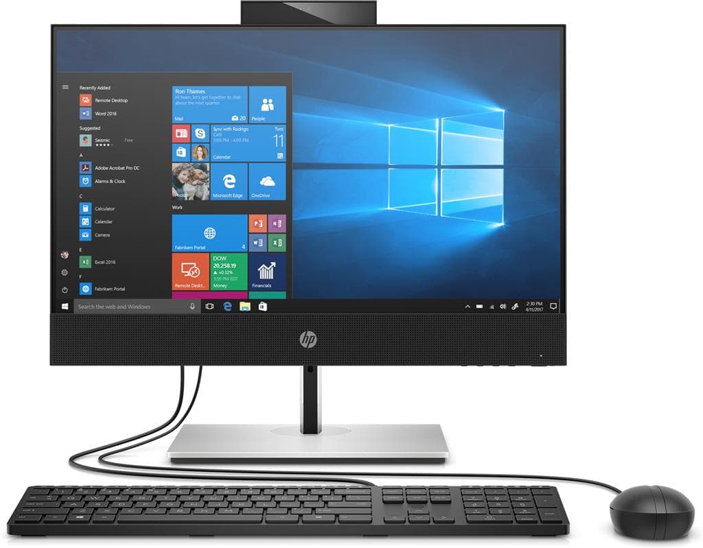 DESKTOP HP, "ProOne 600" All-in-one, 21.5 inch, CPU i5-10500, Intel UHD Graphics 630, memorie 8 GB, SSD 256 GB, tastatura si mouse, Windows 10 Pro, "277T5AW"