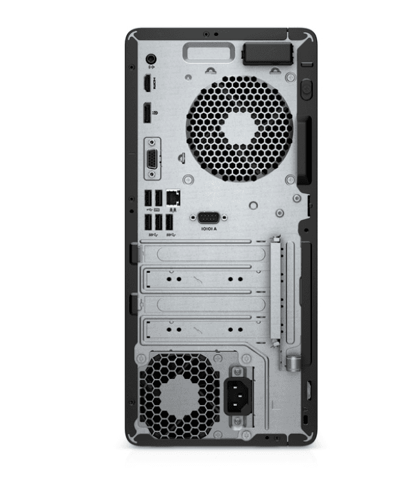 DESKTOP HP, "400G7" Micro Tower, CPU i7-10700, AMD Radeon R7 430, memorie 8 GB, HDD 1 TB, unitate optica, tastatura si mouse, FreeDos, "293X8EA" — miniatură