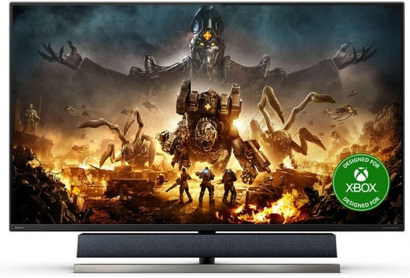 MONITOR Philips 55 inch, Gaming, VA, 4K UHD (3840 x 2160), Ultra Wide, 1200 cd/mp, 4 ms, HDMI x 3 | DisplayPort, "559M1RYV/00"