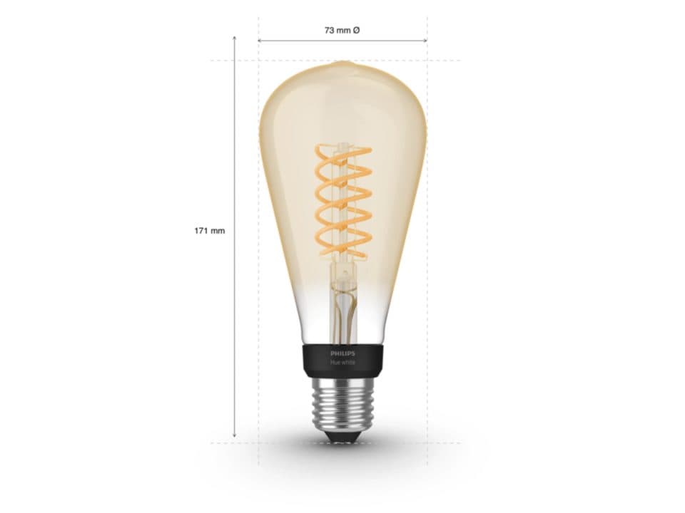 BEC smart LED Philips, soclu E27, putere 7W, forma oval, lumina alb calda, alimentare 220 - 240 V, "000008719514279179" — miniatură