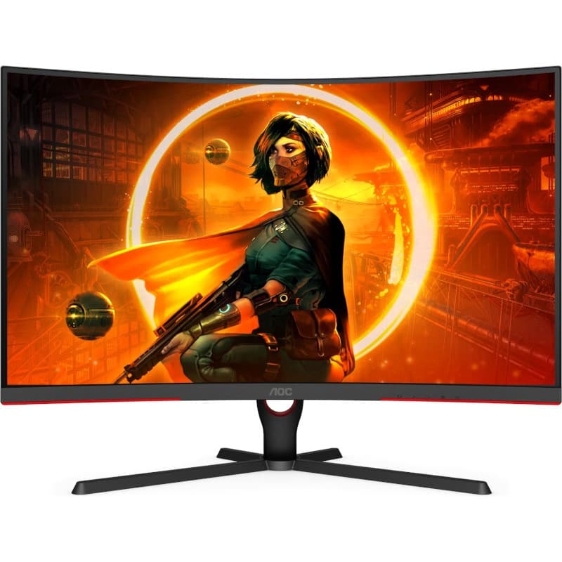 MONITOR AOC - gaming 31.5 inch, Gaming, VA, Full HD (1920 x 1080), curbat, 250 cd/mp, 1 ms, DisplayPort | HDMI, "C32G3AE/BK"
