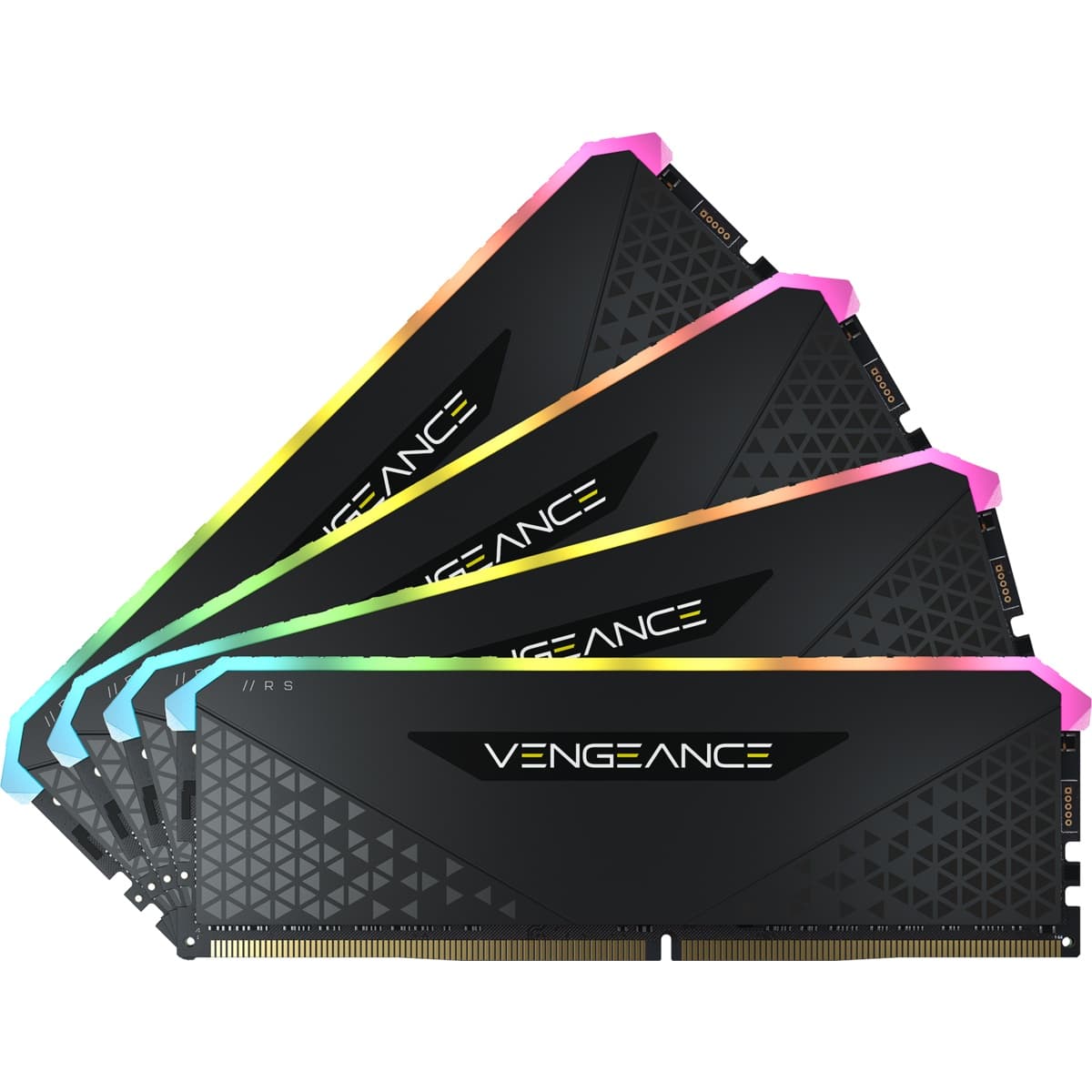 Memorie DDR Corsair DDR4 64 GB, frecventa 3200 MHz, 16 GB x 4 module, radiator, iluminare RGB, "CMG64GX4M4E3200C16"