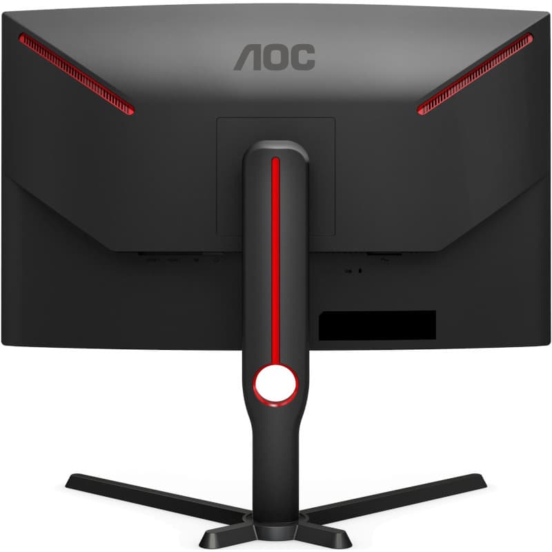 MONITOR AOC - gaming 27 inch, Gaming, IPS, WQHD (2560 x 1440), curbat, 300 cd/mp, 1 ms, DisplayPort | HDMI x 2, "CQ27G3SU/BK" — miniatură
