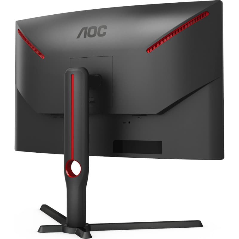 MONITOR AOC - gaming 27 inch, Gaming, IPS, WQHD (2560 x 1440), curbat, 300 cd/mp, 1 ms, DisplayPort | HDMI x 2, "CQ27G3SU/BK" — miniatură