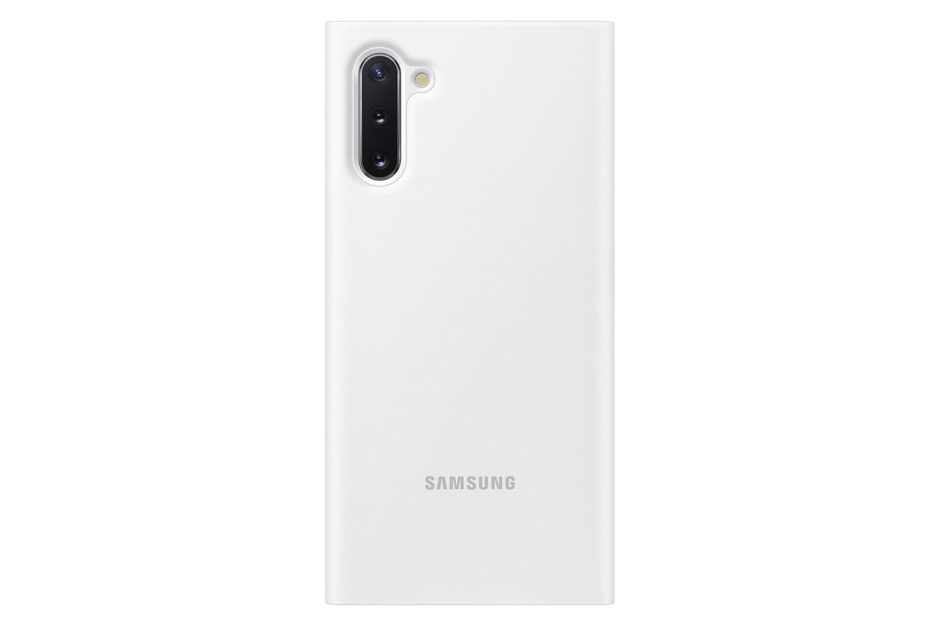 HUSA Smartphone Samsung, pt Galaxy Note 10, tip smart book cover, poliuretan, Smart LED View, alb, "EF-NN970PWEGWW" — miniatură