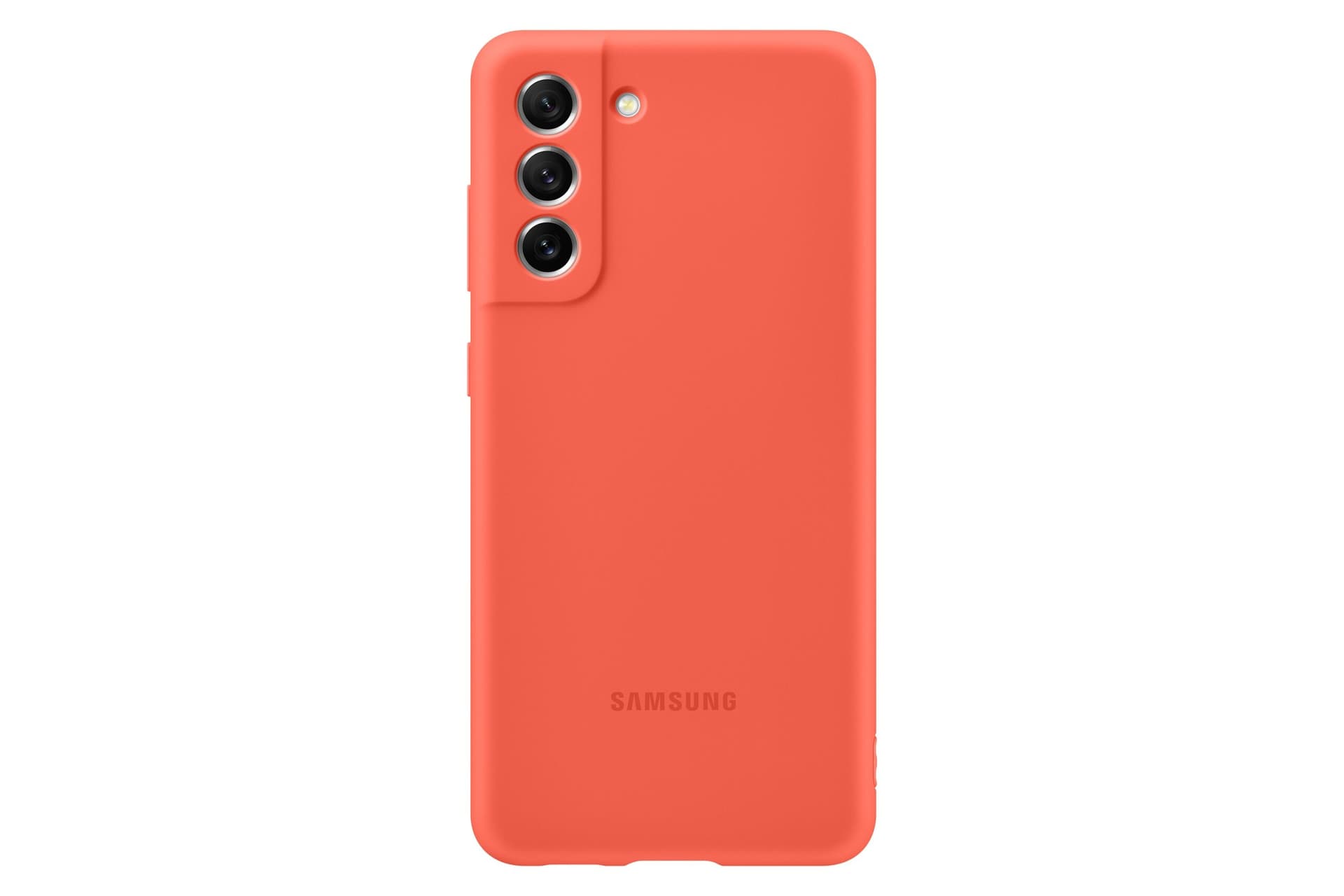 HUSA Smartphone Samsung, pt Galaxy S21 Fe, tip back cover (protectie spate), silicon, ultrasubtire, portocaliu, "EF-PG990TPEGWW"