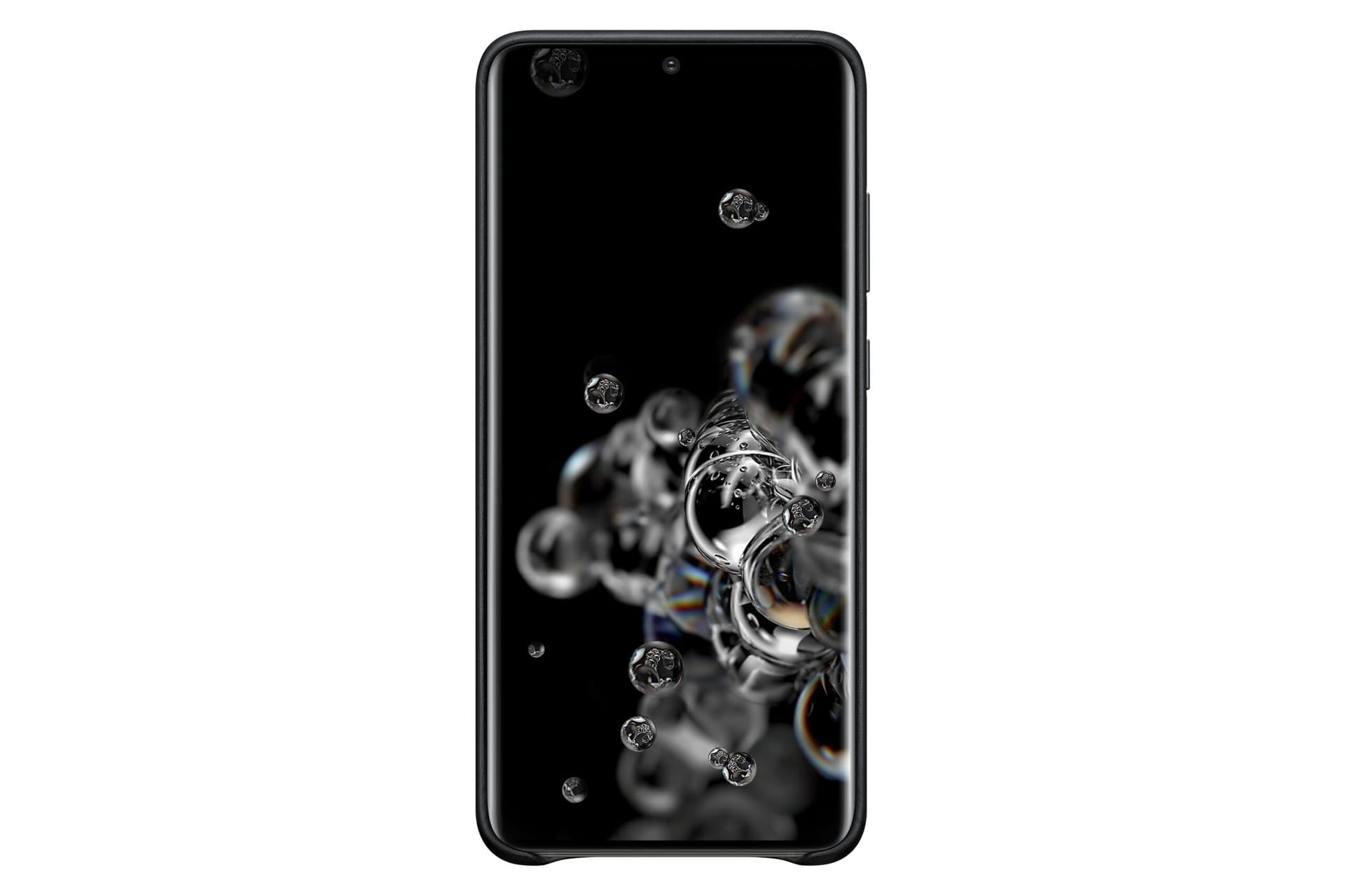 HUSA Smartphone Samsung, pt Galaxy S20 Ultra, tip back cover (protectie spate), piele, ultrasubtire, negru, "EF-VG988LBEGEU" — miniatură