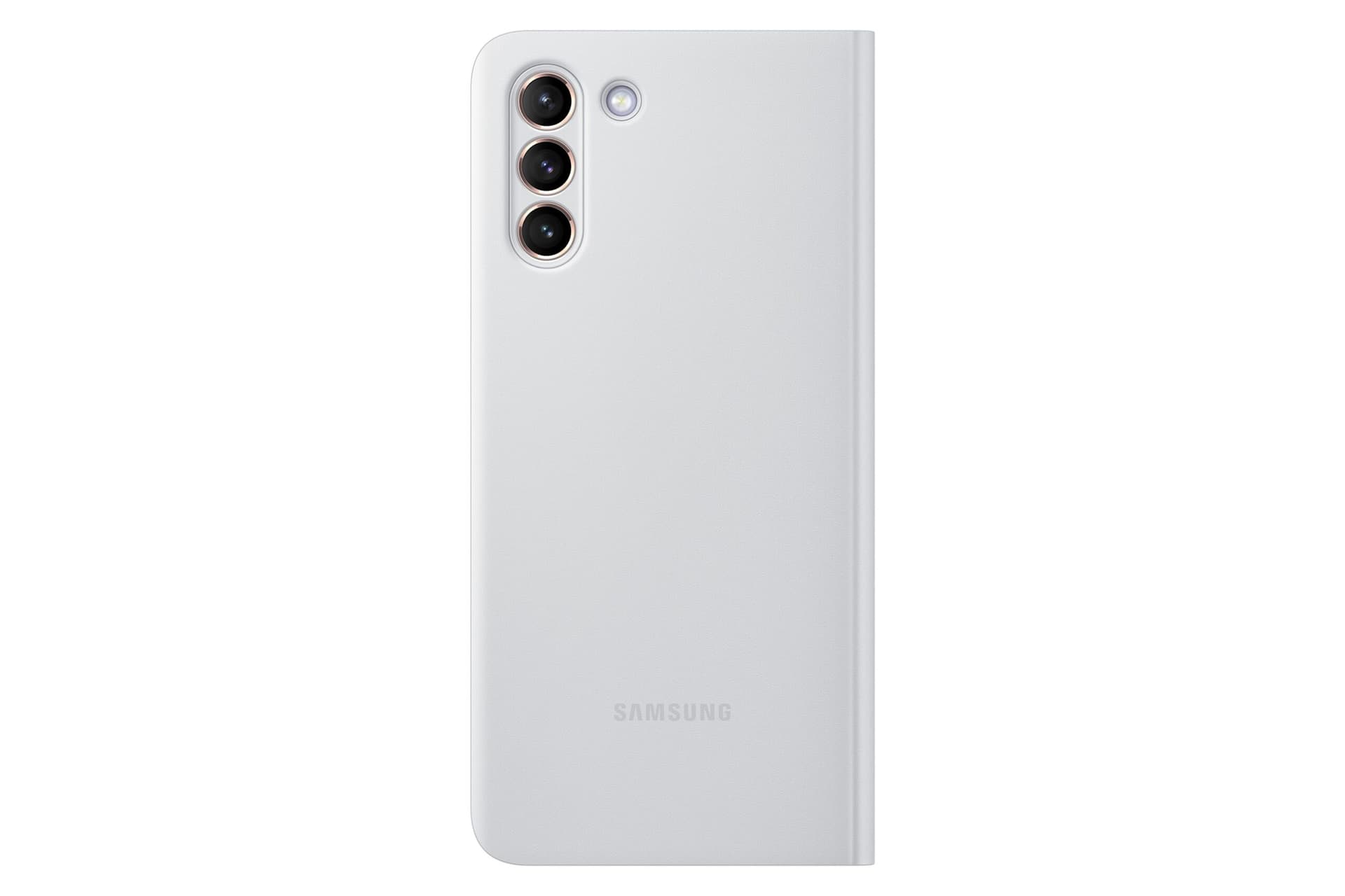 HUSA Smartphone Samsung, pt Galaxy S21+, tip smart book cover, poliuretan, Smart LED View, gri, "EF-ZG996CJEGEE" — miniatură