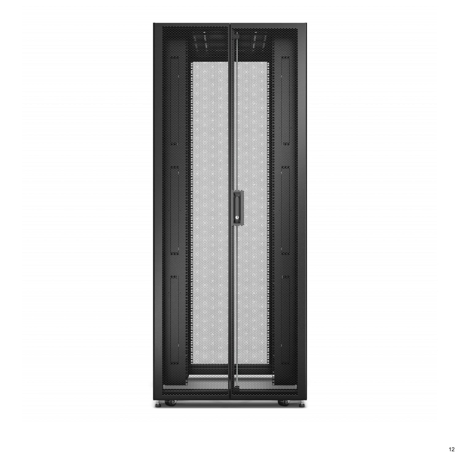 APC | ER8222 | Cabinet rack | 42U 800 x 1200 | Montare pe podea | Usi perforate | Negru, "ER8222" — miniatură