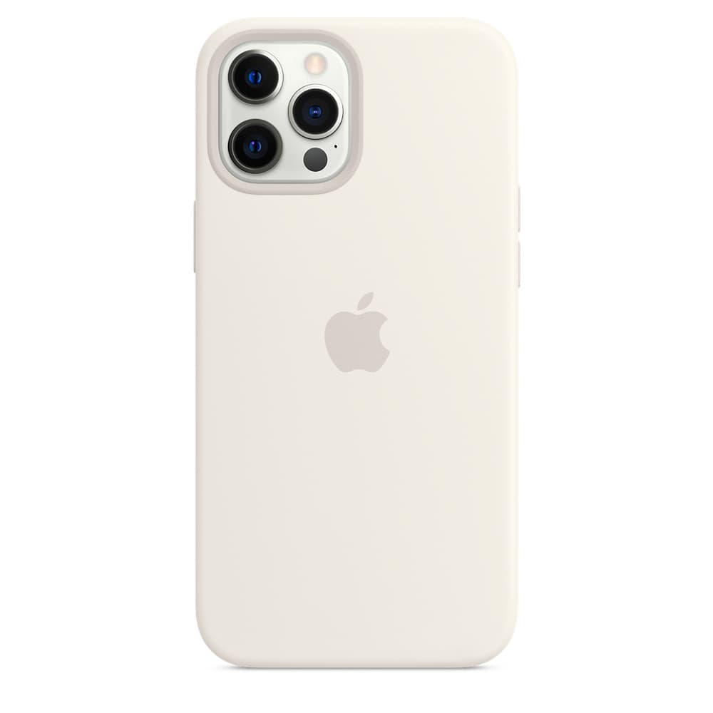 HUSA Smartphone Apple, pt iPhone 12 | iPhone 12 Pro Max, tip back cover (protectie spate) cu MagSafe, silicon, MagSafe, alb, "mhle3zm/a" — miniatură