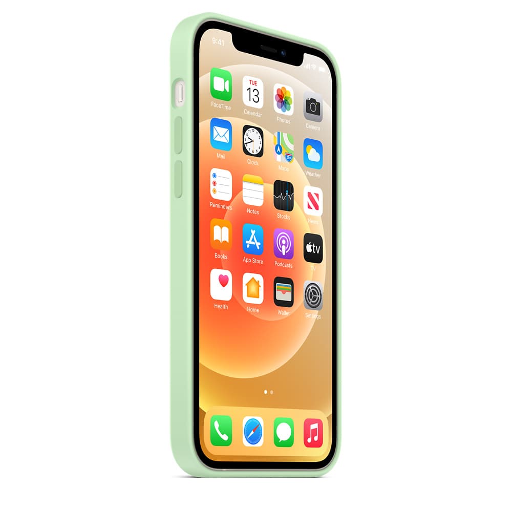 HUSA Smartphone Apple, pt iPhone 12 | iPhone 12 Pro, tip back cover (protectie spate) cu MagSafe, silicon, MagSafe, verde, "mk003zm/a" — miniatură
