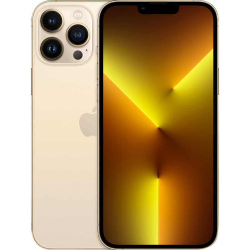 SMARTphone Apple, "iPhone 13 PRO MAX" ecran 6.7 inch, dual sim, rez. camera 12 Mpix, memorie interna 512 GB, 5G, iOS, acumulator 4373 mAh, auriu, "MLLH3__A"