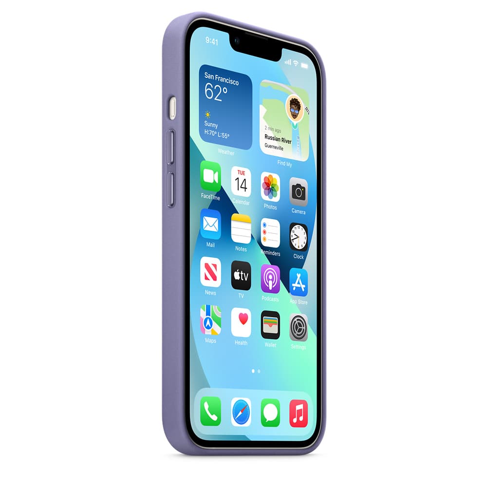 HUSA Smartphone Apple, pt iPhone 13, tip back cover (protectie spate) cu MagSafe, piele, MagSafe, mov, "mm163zm/a" — miniatură