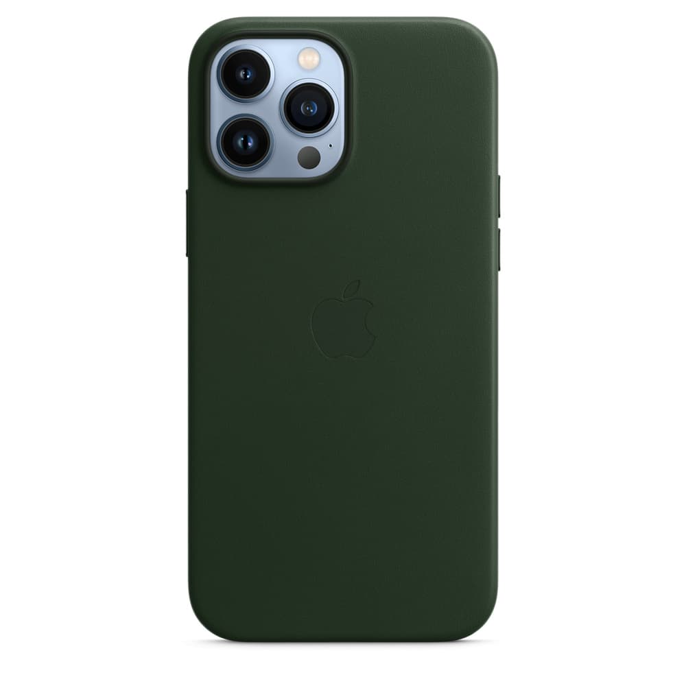 HUSA Smartphone Apple, pt iPhone 13 Pro Max, tip back cover (protectie spate) cu MagSafe, piele, MagSafe, verde, "mm1q3zm/a" — miniatură