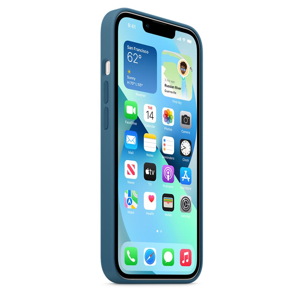 HUSA Smartphone Apple, pt iPhone 13, tip back cover (protectie spate) cu MagSafe, silicon, MagSafe, albastru, "mm273zm/a" — miniatură