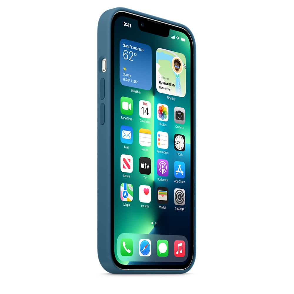 HUSA Smartphone Apple, pt iPhone 13 Pro, tip back cover (protectie spate) cu MagSafe, silicon, MagSafe, albastru, "mm2g3zm/a" — miniatură