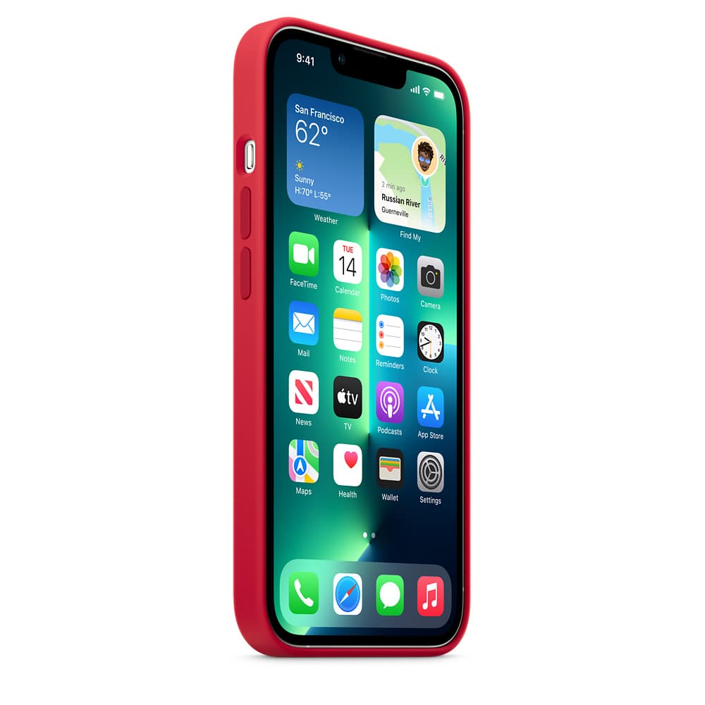 HUSA Smartphone Apple, pt iPhone 13 Pro, tip back cover (protectie spate) cu MagSafe, silicon, MagSafe, rosu, "mm2l3zm/a" — miniatură