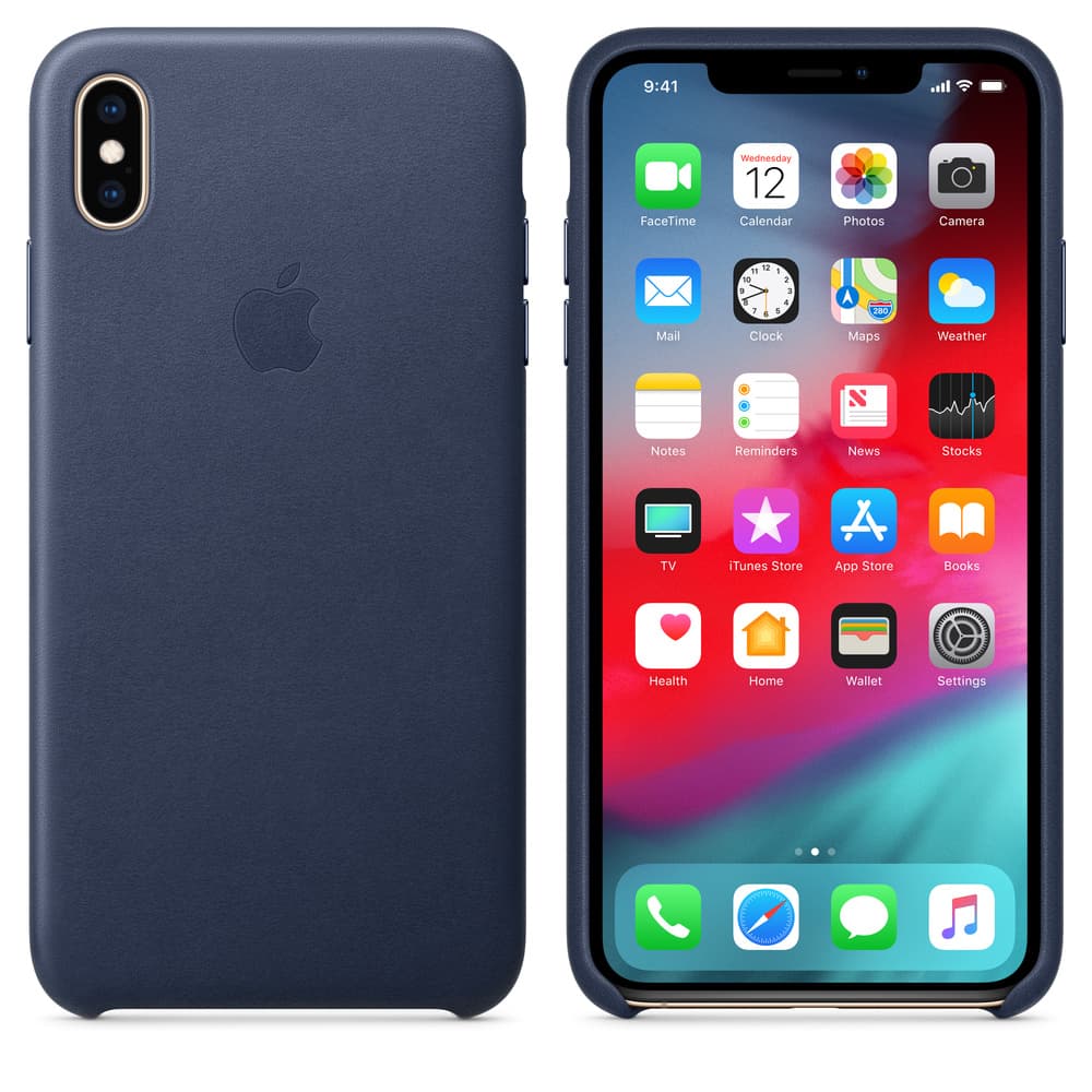 HUSA Smartphone Apple, pt iPhone XS Max, tip back cover (protectie spate), piele, ultrasubtire, albastru, "mrwu2zm/a" — miniatură