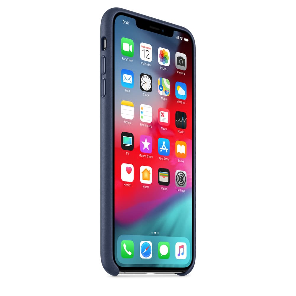 HUSA Smartphone Apple, pt iPhone XS Max, tip back cover (protectie spate), piele, ultrasubtire, albastru, "mrwu2zm/a" — miniatură