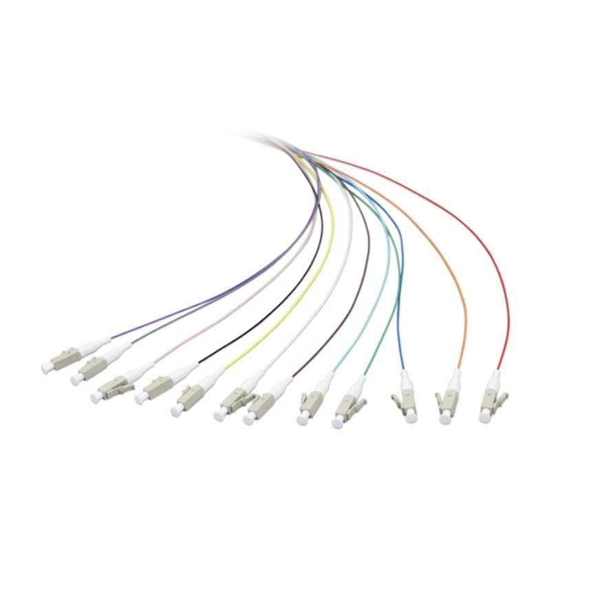 Nexans LANmark-OF Pigtail LC OM4 Maxistrip LSZH 50/125 1m 12 Colours, "N121.7MLS"