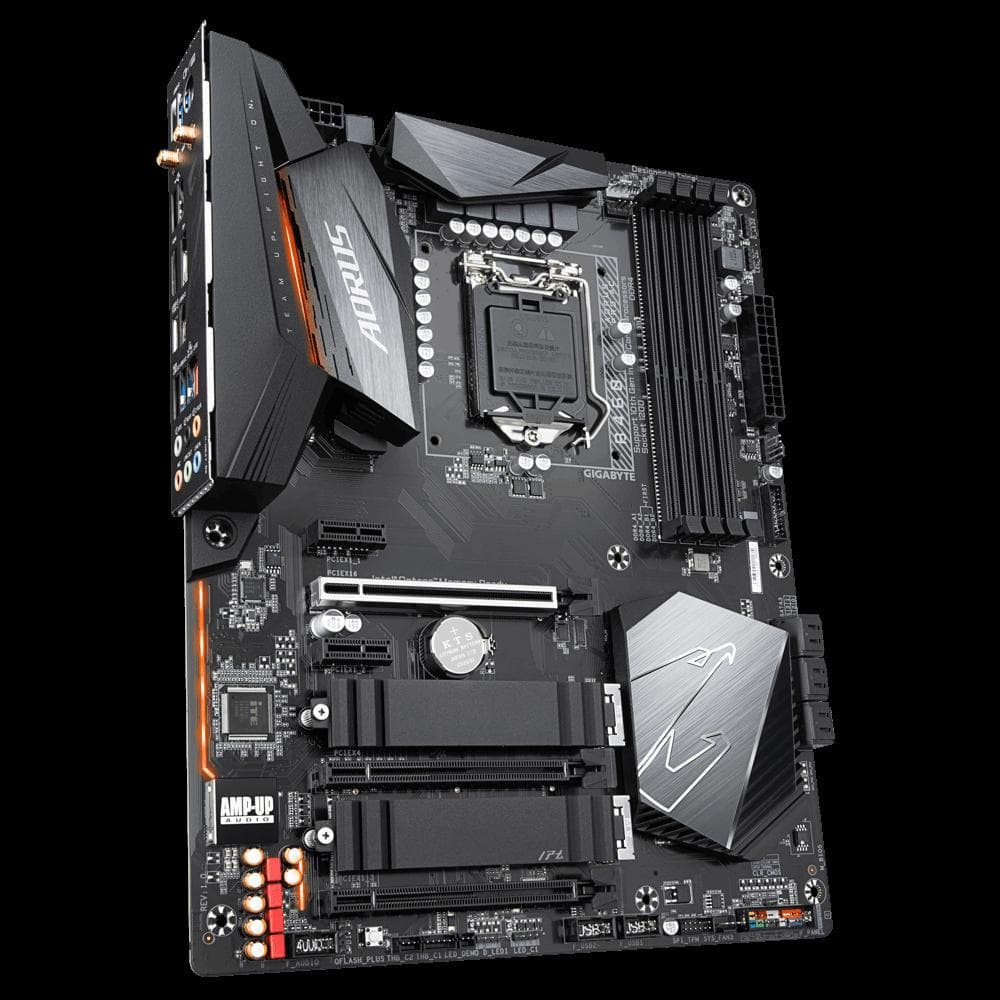 PLACA de BAZA Gigabyte "B460 AORUS PRO AC", skt LGA 1200, ATX, Intel B460, 4 x DDR4, max. 128 GB, 6 x SATA, 2 x M.2, 7.1, "B460 AORUS PRO AC" — miniatură