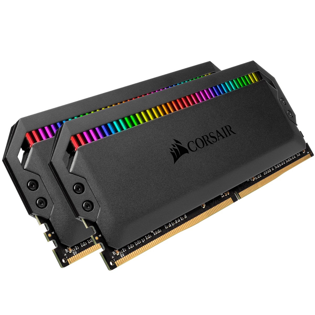 Memorie DDR Corsair DDR4 32 GB, frecventa 3466 MHz, 16 GB x 2 module, radiator, iluminare RGB, "CMT32GX4M2C3466C16"