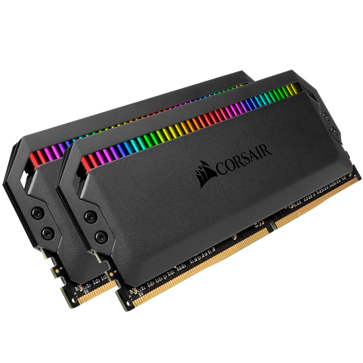 Memorie DDR Corsair DDR4 32 GB, frecventa 3600 MHz, 16 GB x 2 module, radiator, iluminare RGB, "CMT32GX4M2Z3600C14" — miniatură