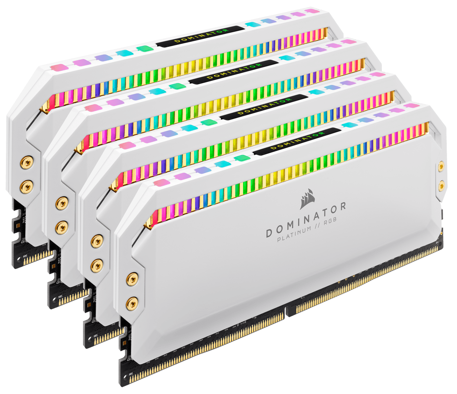 Memorie DDR Corsair DDR4 32 GB, frecventa 3200 MHz, 8 GB x 4 module, radiator, iluminare RGB, "CMT32GX4M4Z3200C16W"