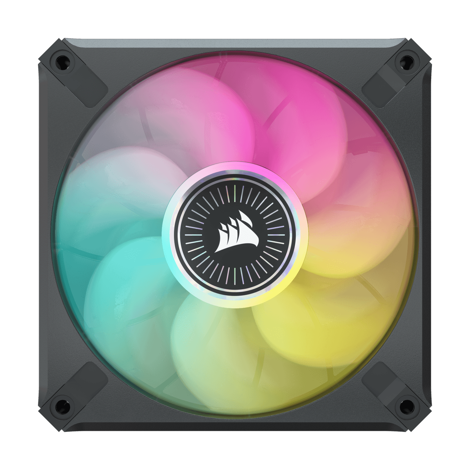 VENTILATOR Corsair, pt carcasa PC, 120 mm, 2000 rpm, LED RGB, 1 ventilator, "CO-9050112-WW"