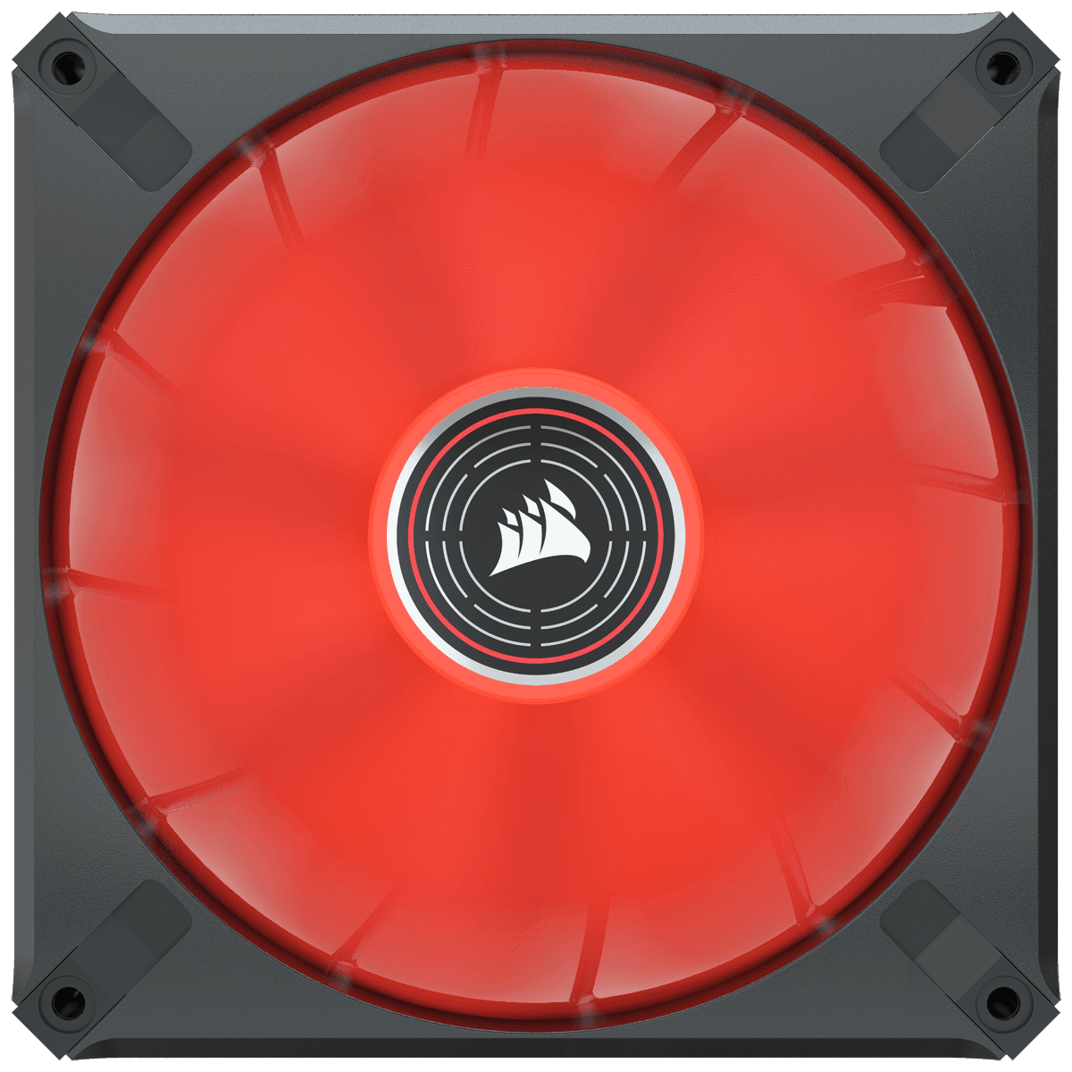 VENTILATOR Corsair, pt carcasa PC, 140 mm, 1600 rpm, LED rosu, 1 ventilator, "CO-9050123-WW"