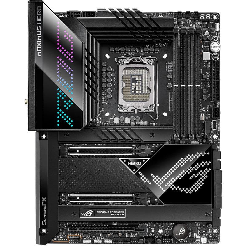 PLACA de BAZA Asus "MAXIMUS Z690 HERO", skt LGA 1700, ATX, Intel Z690, 4 x DDR5, max. 128 GB, 6 x SATA, 3 x M.2, 7.1, "MAXIMUS Z690 HERO"
