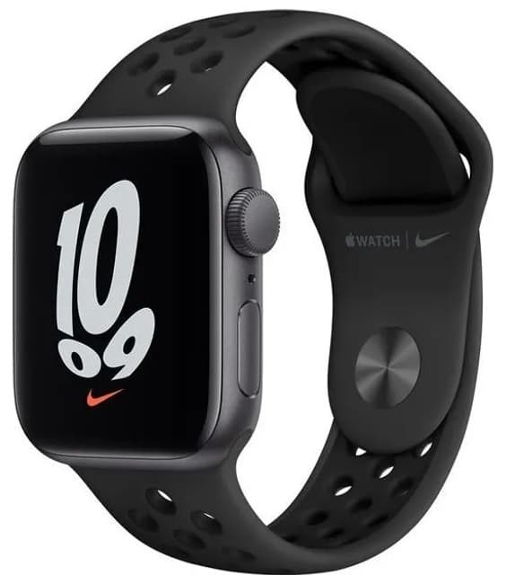 SMARTWATCH Apple Watch Nike SE (v2) GPS, 44mm Space Grey Aluminium Case with Anthracite/Black Nike Sport Band "mkq83wb/a"