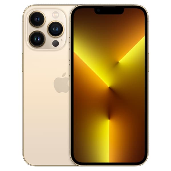 SMARTphone Apple, "iPhone 13 PRO MAX" ecran 6.7 inch, dual sim, rez. camera 12 Mpix, memorie interna 128 GB, 5G, iOS, acumulator 4352 mAh, auriu, "mll83rm/a" — miniatură