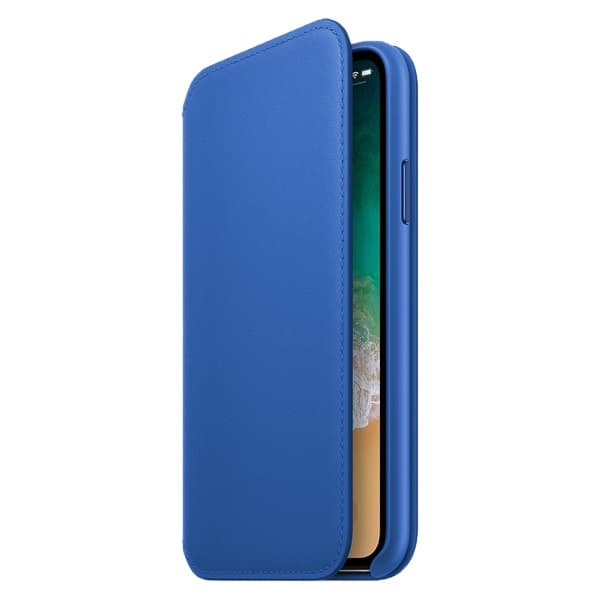 HUSA Smartphone Apple, pt iPhone X, tip back cover (protectie spate), piele, ultrasubtire, albastru, "mrge2zm/a" — miniatură