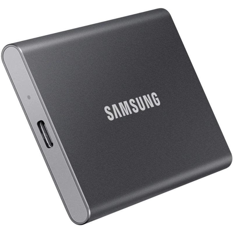 SSD. extern SAMSUNG T7, 500GB, USB 3.2 gen 1, gri, "MU-PC500T/WW" — miniatură