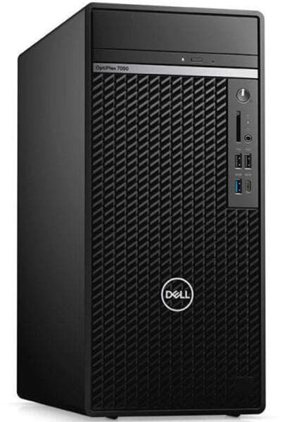 DESKTOP DELL, "OptiPlex 7090" Tower, CPU i7-10700, Intel UHD Graphics 630, memorie 16 GB, SSD 512 GB, unitate optica, tastatura si mouse, Windows 11 Pro, "N211O7090MTW11P"