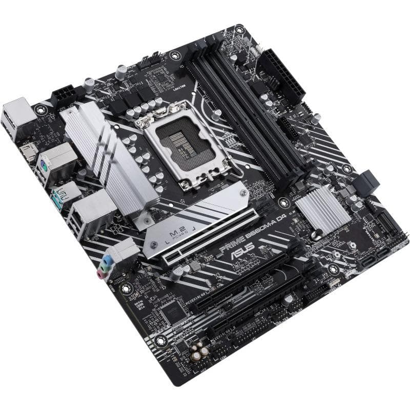 PLACA de BAZA Asus "PRIME B660M-A D4", skt LGA 1700, mATX, Intel B660, 4 x DDR4, max. 128 GB, 4 x SATA, 2 x M.2, 7.1, "PRIME B660M-A D4"