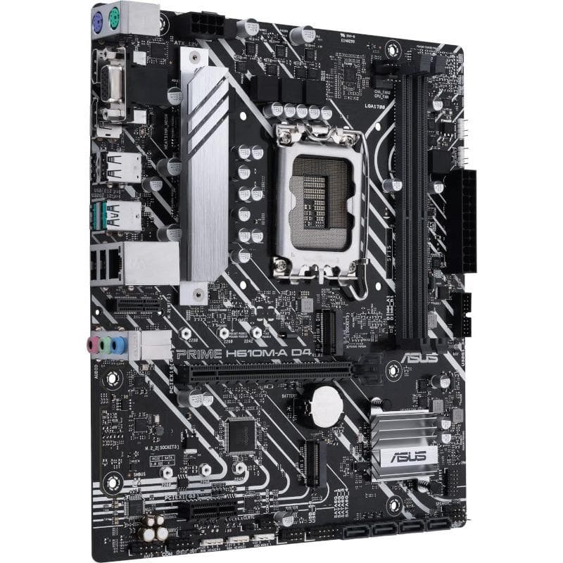PLACA de BAZA Asus "PRIME H610M-A D4", skt LGA 1700, mATX, Intel H610, 2 x DDR4, max. 64 GB, 4 x SATA, 2 x M.2, 7.1, "PRIME H610M-A D4" — miniatură