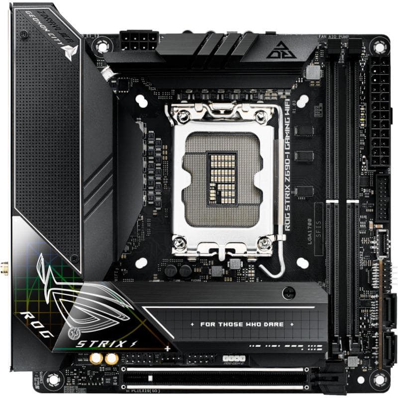 PLACA de BAZA Asus "RS Z690-I WIFI", skt LGA 1700, mini ITX, Intel Z690, 4 x DDR5, max. 128 GB, 6 x SATA, 3 x M.2, 7.1, "RS Z690-I WIFI"