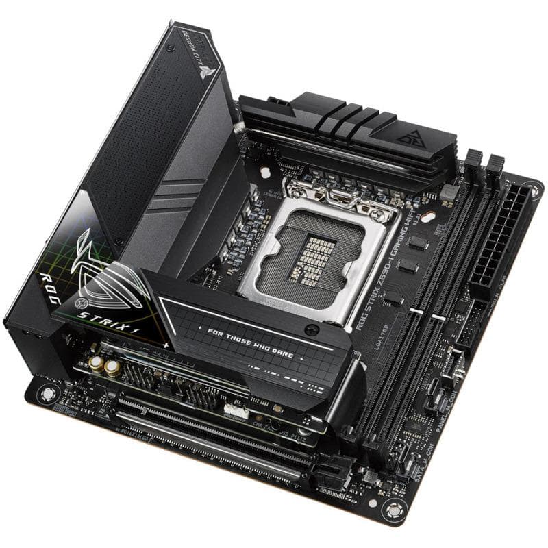 PLACA de BAZA Asus "RS Z690-I WIFI", skt LGA 1700, mini ITX, Intel Z690, 4 x DDR5, max. 128 GB, 6 x SATA, 3 x M.2, 7.1, "RS Z690-I WIFI" — miniatură
