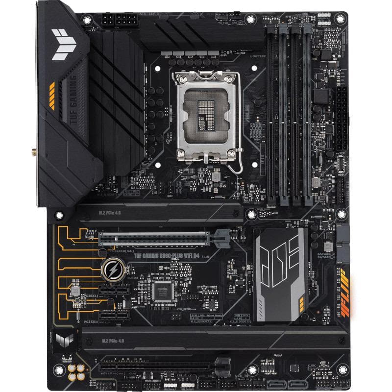 PLACA de BAZA Asus "TUF B660+ WIFI D4", skt LGA 1700, ATX, Intel B660, 4 x DDR4, max. 128 GB, 4 x SATA, 3 x M.2, 7.1, "TUF B660+ WIFI D4"