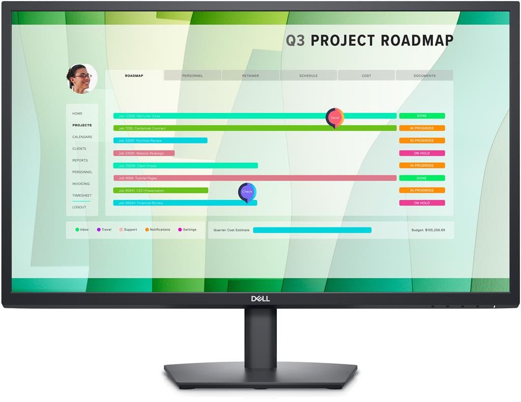 MONITOR Dell 27 inch, home | office, IPS, Full HD (1920 x 1080), wide, 300 cd/mp, 8 ms, VGA | HDMI, "210-BDRK"