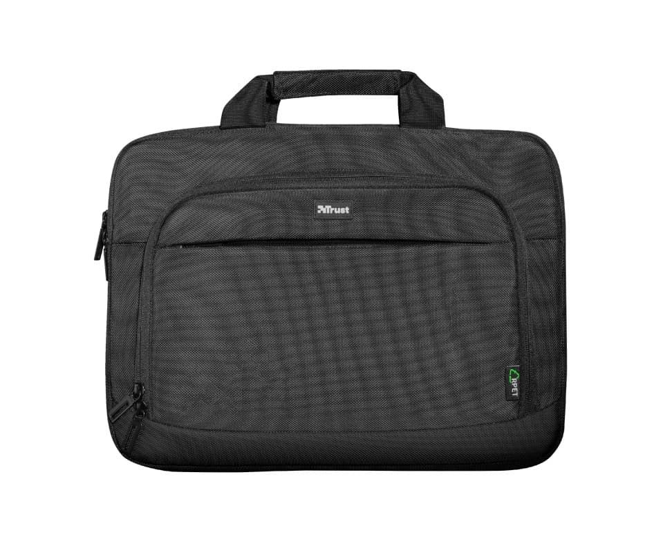 GEANTA TRUST, pt. notebook de max 14 inch, 1 compartiment, buzunar frontal, , poliester, negru, "TR-24394" — miniatură