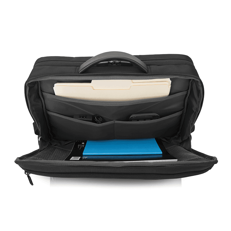 GEANTA LENOVO, pt. notebook de max 15.6 inch, 1 compartiment, buzunar frontal, 410 x 330 x 64 mm, poliester, negru, "4X40Q26385" — miniatură